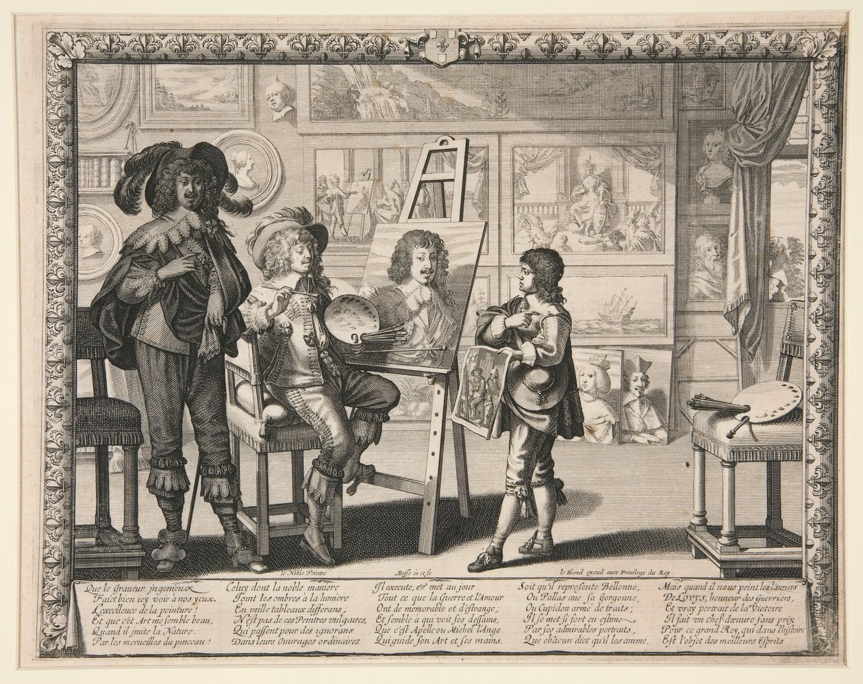 A festő műtermében, a Művészek műtermében sorozatból alkotó: Abraham Bosse