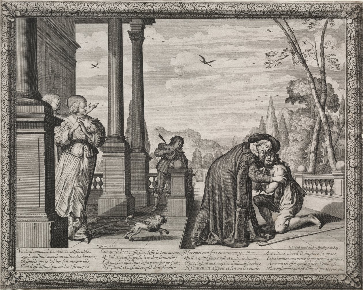 A tékozló fiú: A tékozló fiú visszatérése alkotó: Abraham Bosse