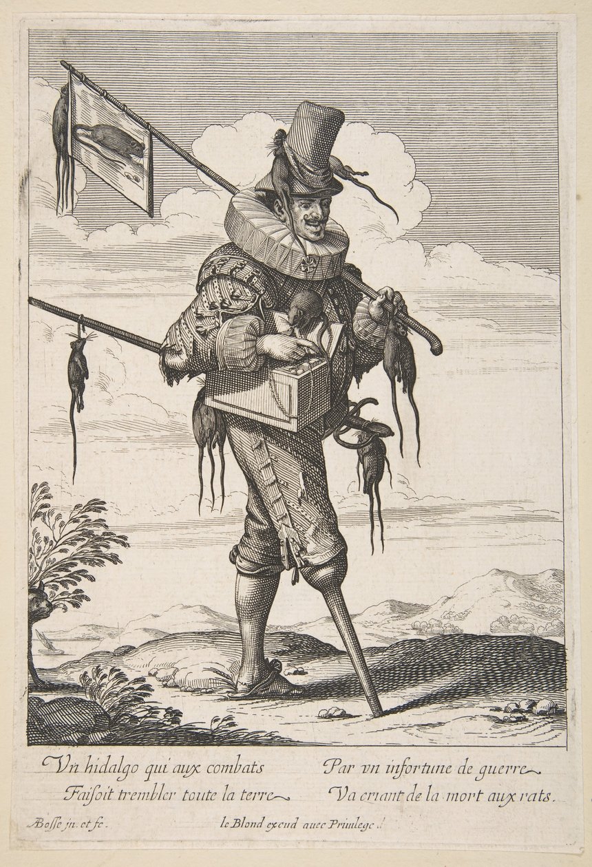 A Patkányfogó, 17. század közepe-vége. alkotó: Abraham Bosse