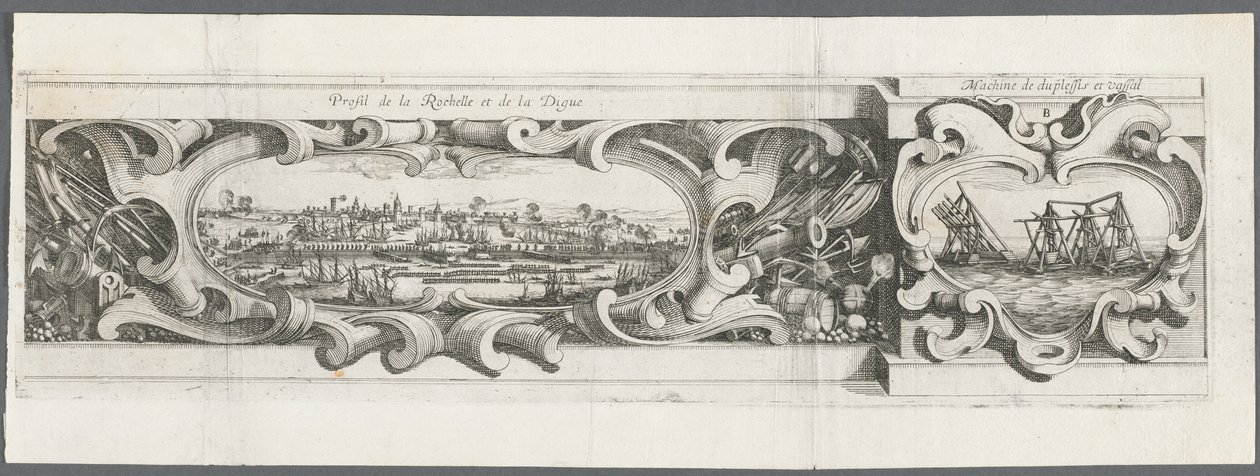 La Rochelle ostroma: 16. tábla, 1628-1630. alkotó: Abraham Bosse
