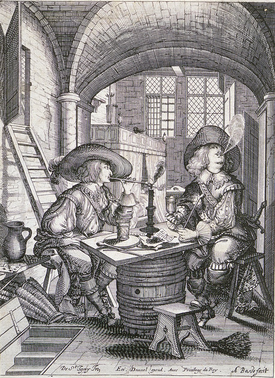 Dohányosok alkotó: Abraham Bosse