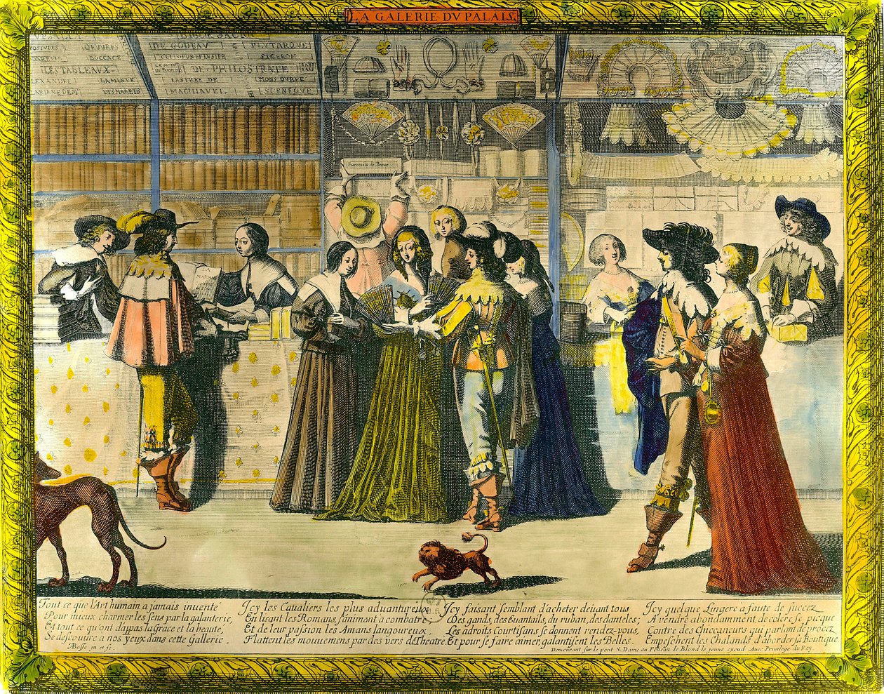 A királyi palota galériája Abraham Bosse (1602-1676) metszete XVII. Magángyűjtemény alkotó: Abraham Bosse