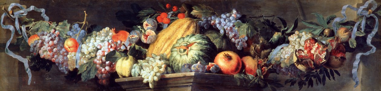 Gyümölcsök és virágok ünnepe (olaj, vászon) alkotó: Abraham Brueghel