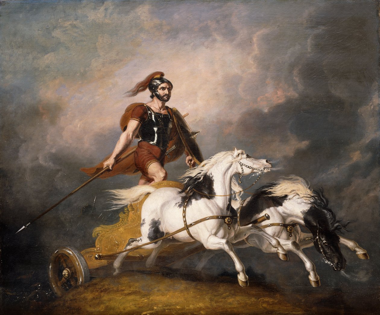 Cuthullin autója: "A háború kocsija úgy jön, mint a halál lángja, 1815 alkotó: Abraham Cooper