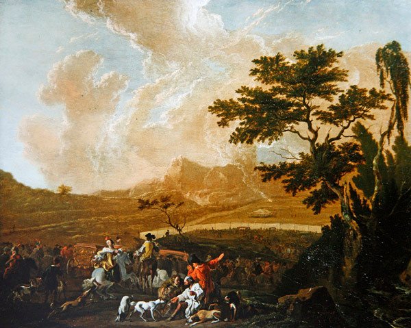 Vadászbuli (olaj, tábla) alkotó: Abraham Danielsz. Hondius