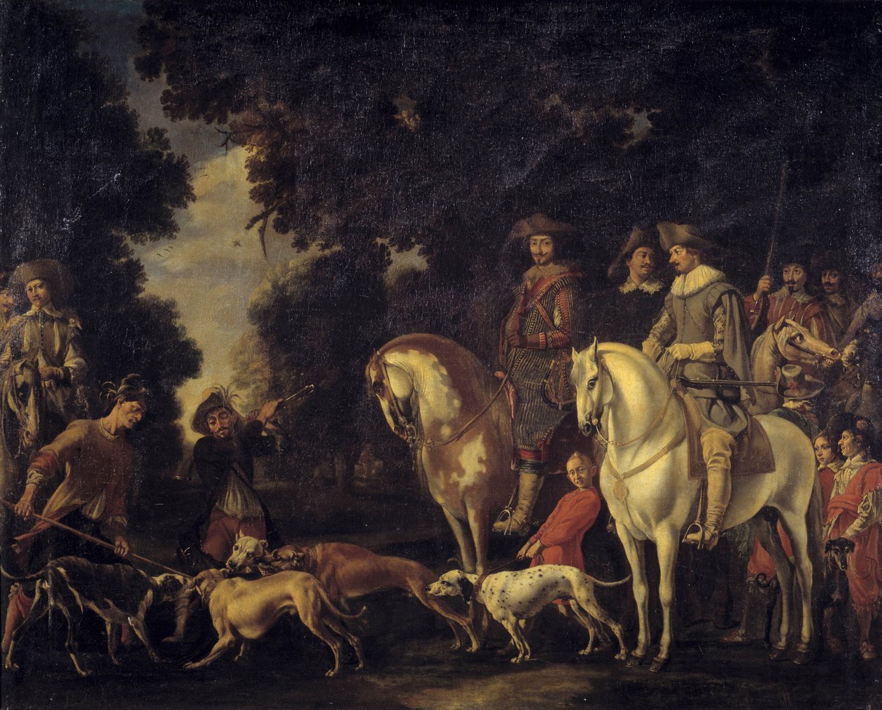 Vaddisznóvadászat. Abraham Hondius (1625-1695) festménye. alkotó: Abraham Danielsz. Hondius
