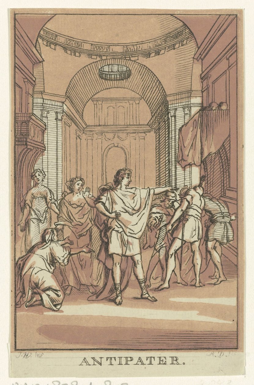Antipater (cím a tárgyon) alkotó: Abraham Delfos