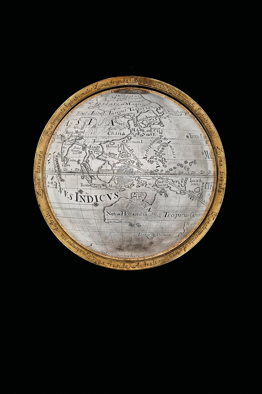 Két kivételes földi és égi földgömb, Hercules és Atlas támogatásával, Augsburg, 1697-99 alkotó: Abraham Drentwett