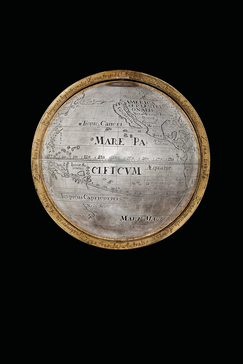 Két kivételes földi és égi földgömb, Hercules és Atlas támogatásával, Augsburg, 1697-99 alkotó: Abraham Drentwett