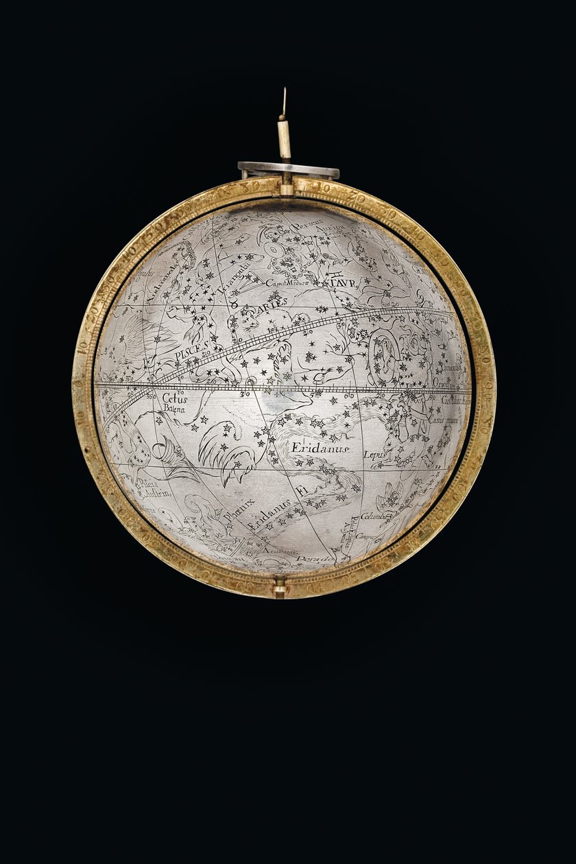 Két kivételes földi és égi földgömb, Hercules és Atlas támogatásával, Augsburg, 1697-99 alkotó: Abraham Drentwett