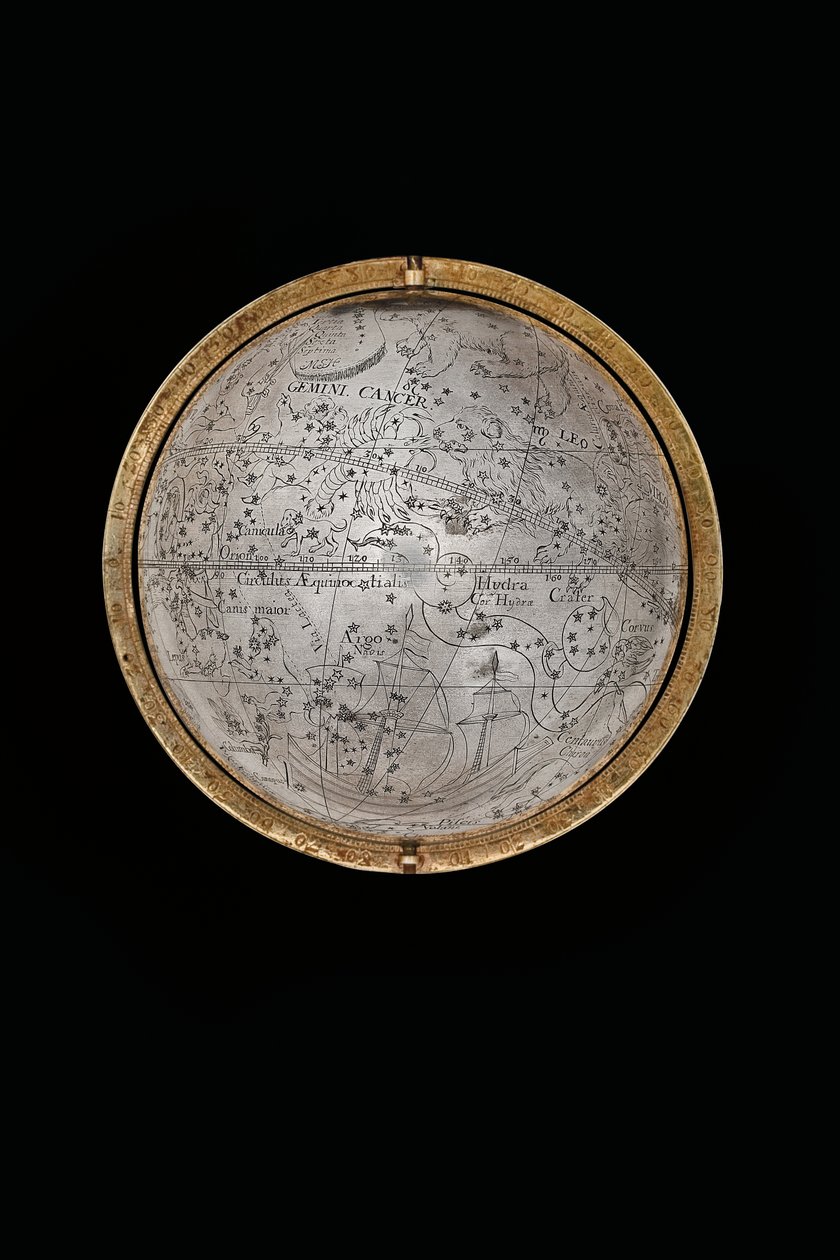 Két kivételes földi és égi földgömb, Hercules és Atlas támogatásával, Augsburg, 1697-99 alkotó: Abraham Drentwett