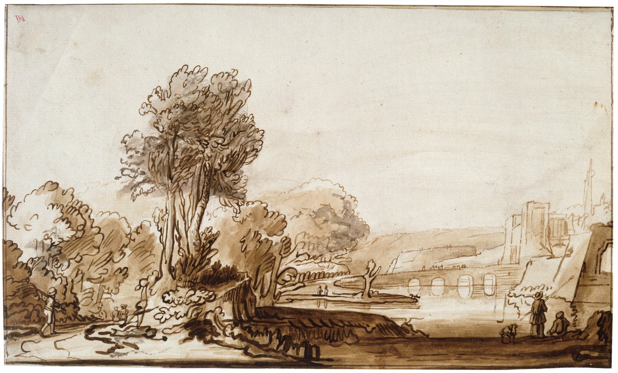 A kastély kapuja, 17. század. alkotó: Abraham Furnerius