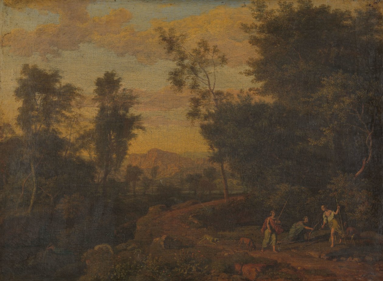 Diana és nimfái vadásznak alkotó: Abraham Genoels (attributed to)