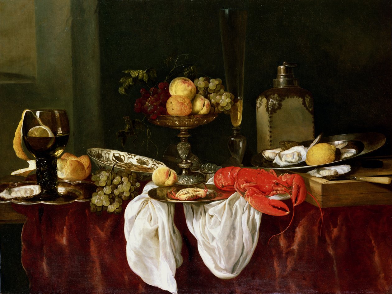 Csendélet homárral alkotó: Abraham Hendricksz van Beyeren