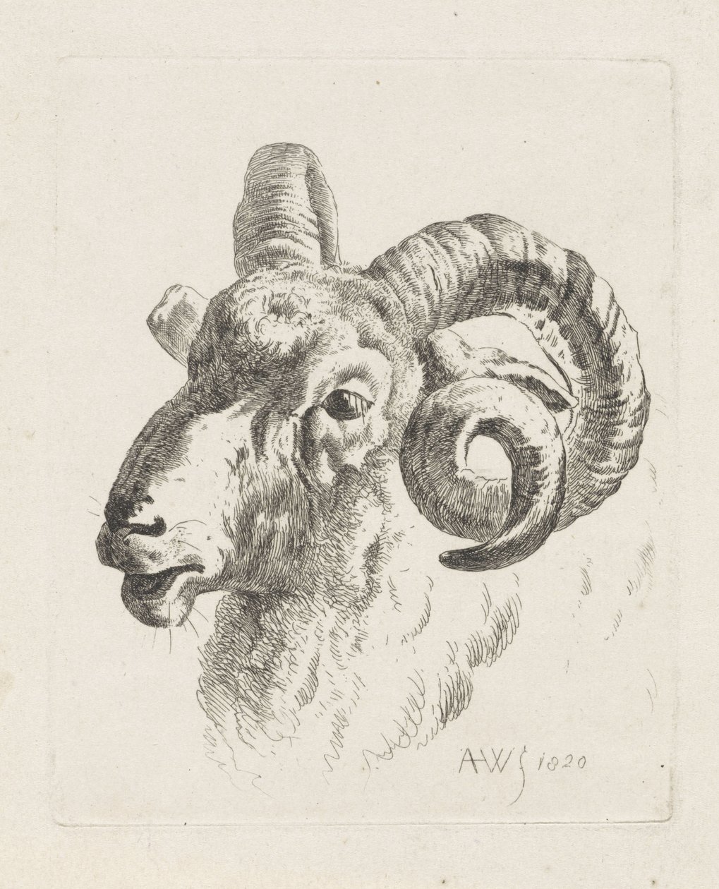 Ram feje balra alkotó: Abraham Hendrik Winter