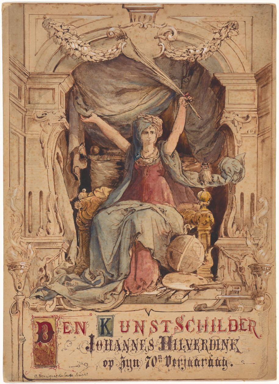 A festészet megszemélyesítése alkotó: Abraham Henriques de Souza