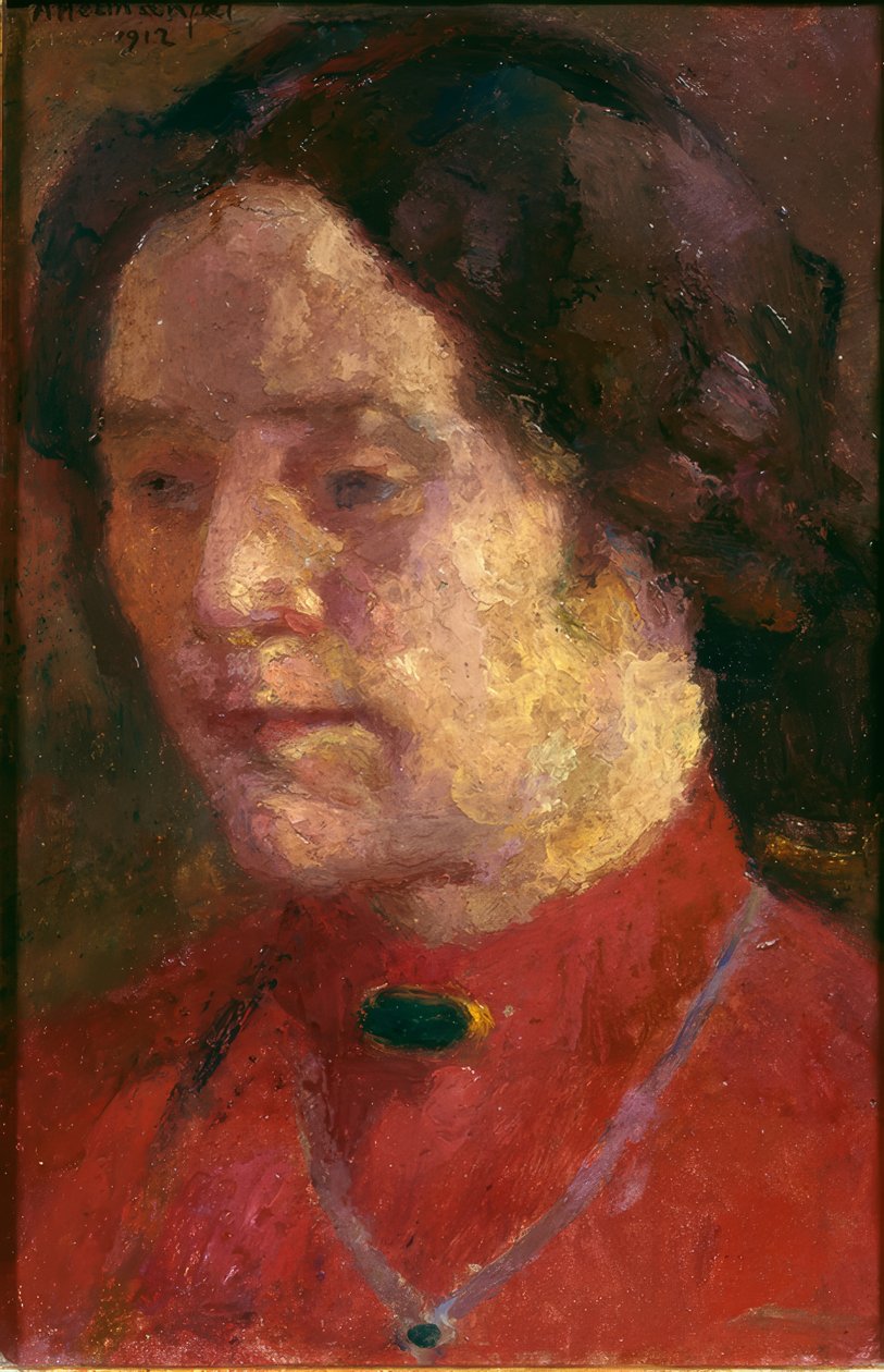 A művész feleségének portréja alkotó: Abraham Hermanjat