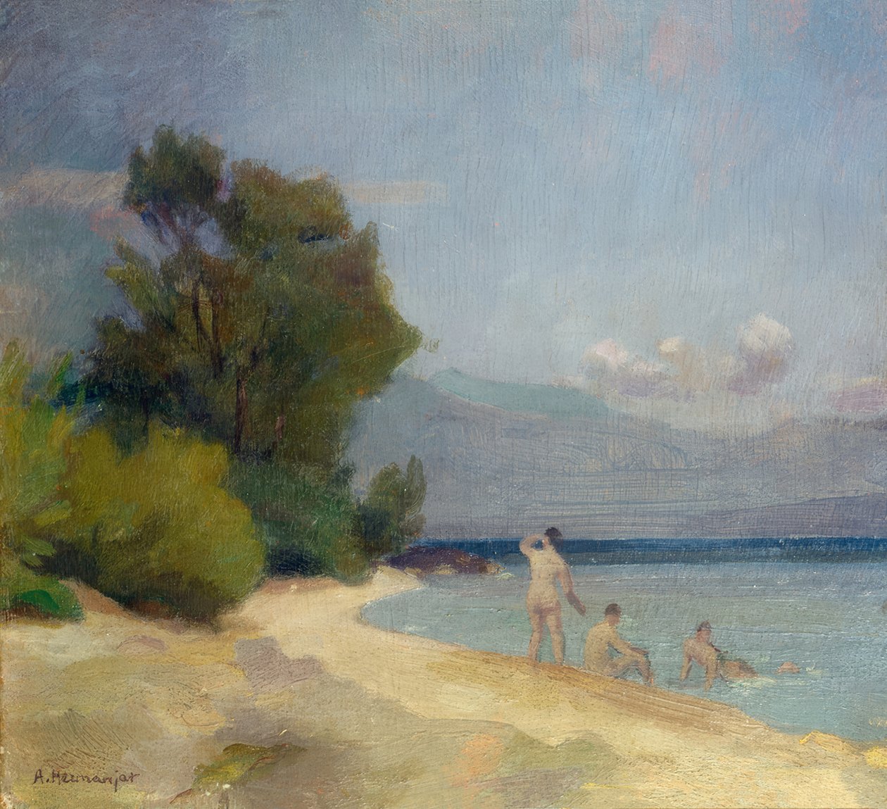 Strand Allamanban alkotó: Abraham Hermanjat