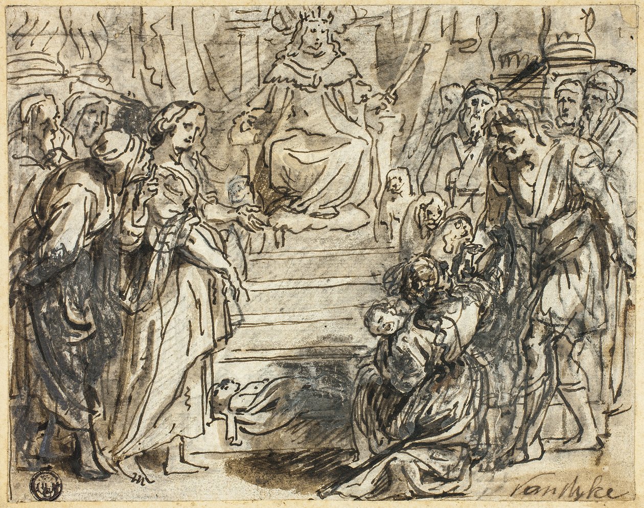 Salamon ítélete alkotó: Abraham Jansz. van Diepenbeeck