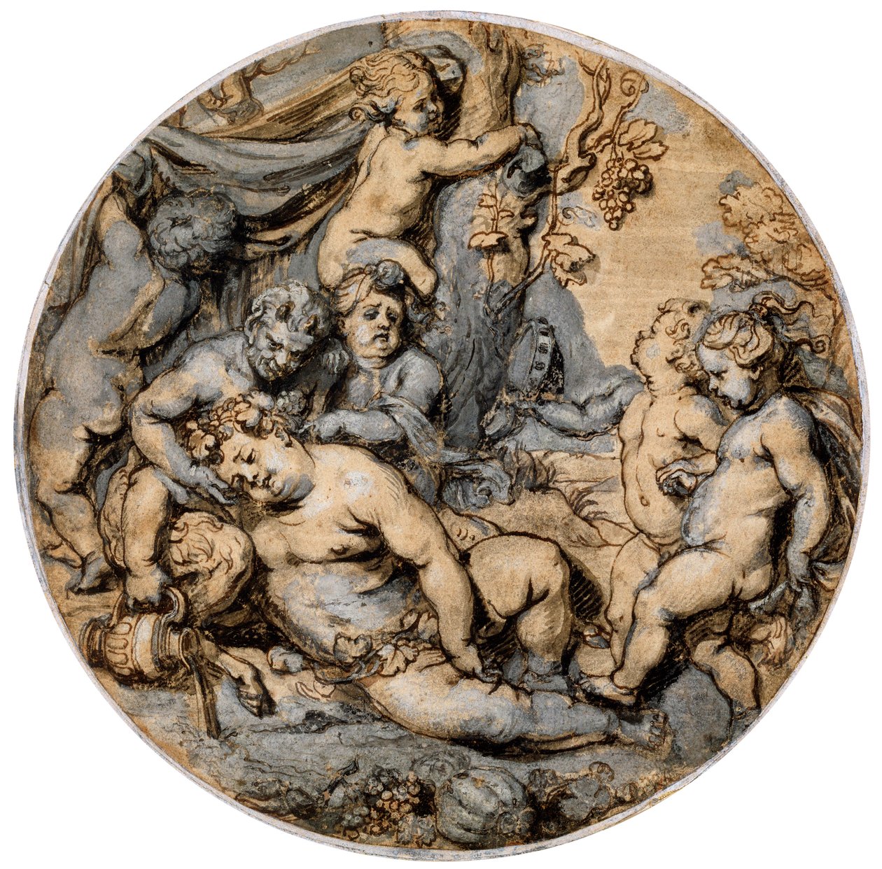 „Alvó Bacchus”, 17. század. alkotó: Abraham Jansz van Diepenbeeck