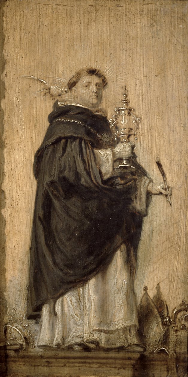 Aquinói Szent Tamás, 1640-50 körül (panel) alkotó: Abraham Jansz. van Diepenbeeck