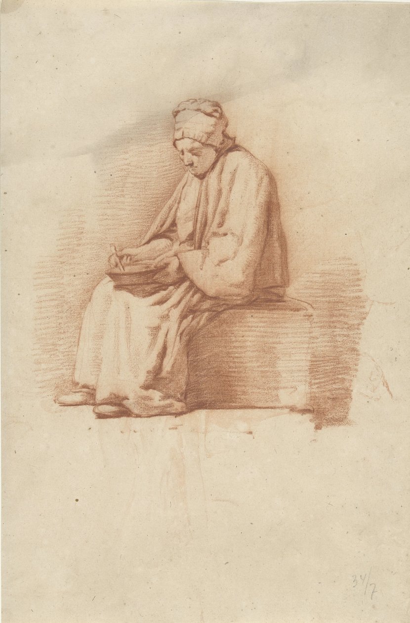 ülő nő alkotó: Abraham Johannes Ruytenschildt