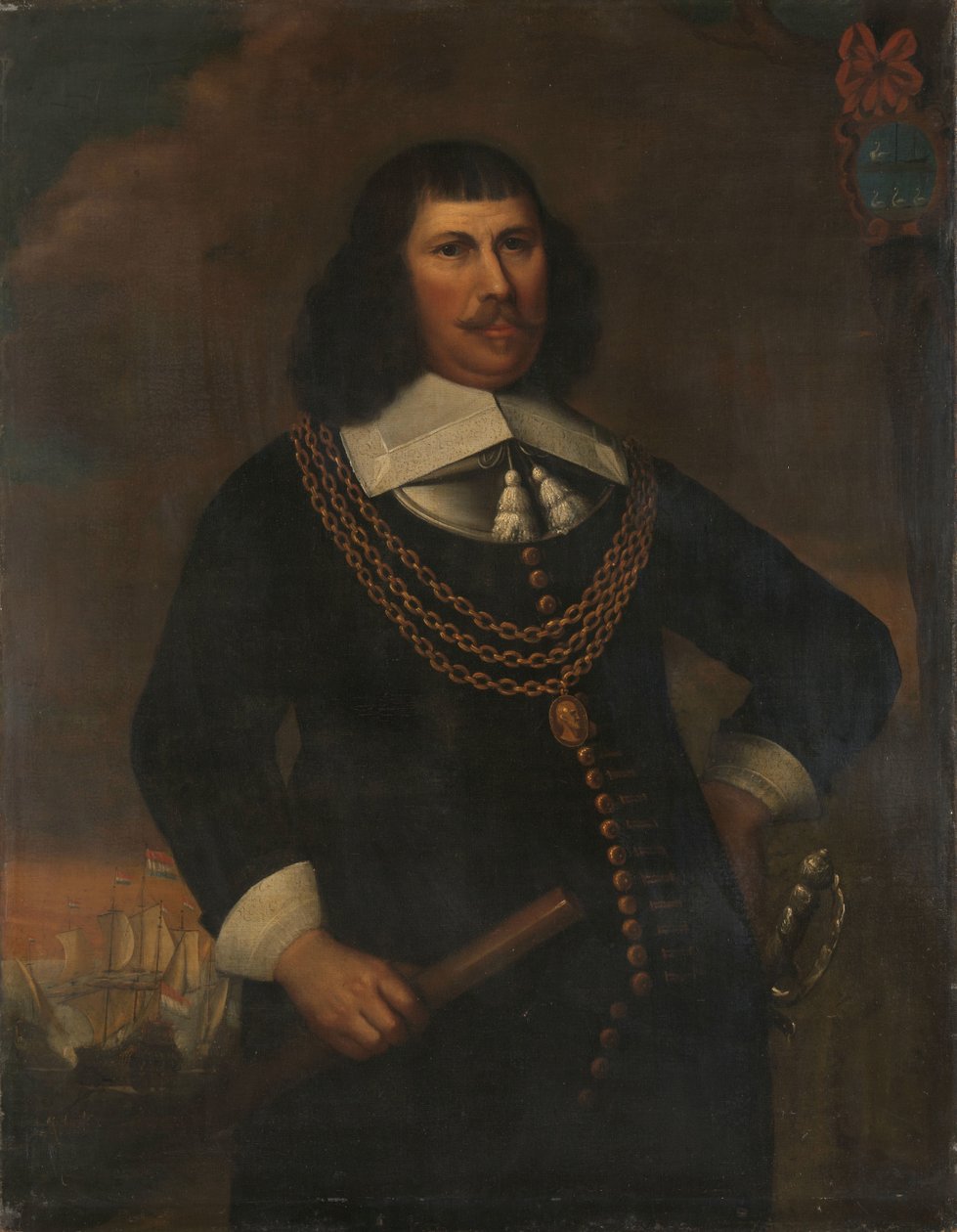 Florisz Pieter (kb. 1605-58), az északi körzet altengernagya alkotó: Abraham Liedts (copy after)