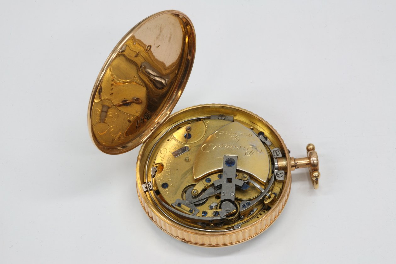 A Perpetuelle óra hátlapja, 1783 (arany tok) alkotó: Abraham Louis Breguet