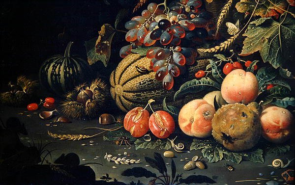 Gyümölcs (olaj, vászon) (278970 részlet) alkotó: Abraham Mignon
