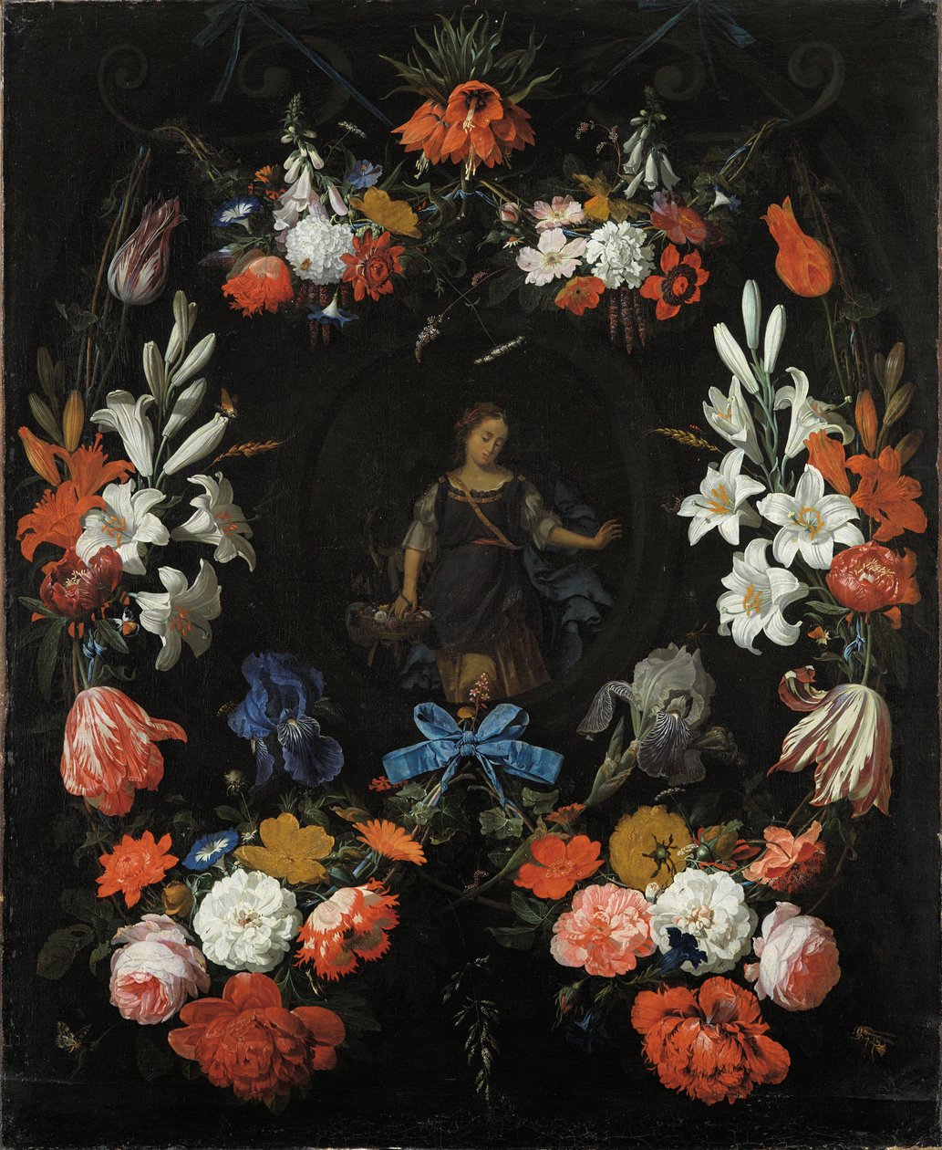 Virágfüzér alkotó: Abraham Mignon