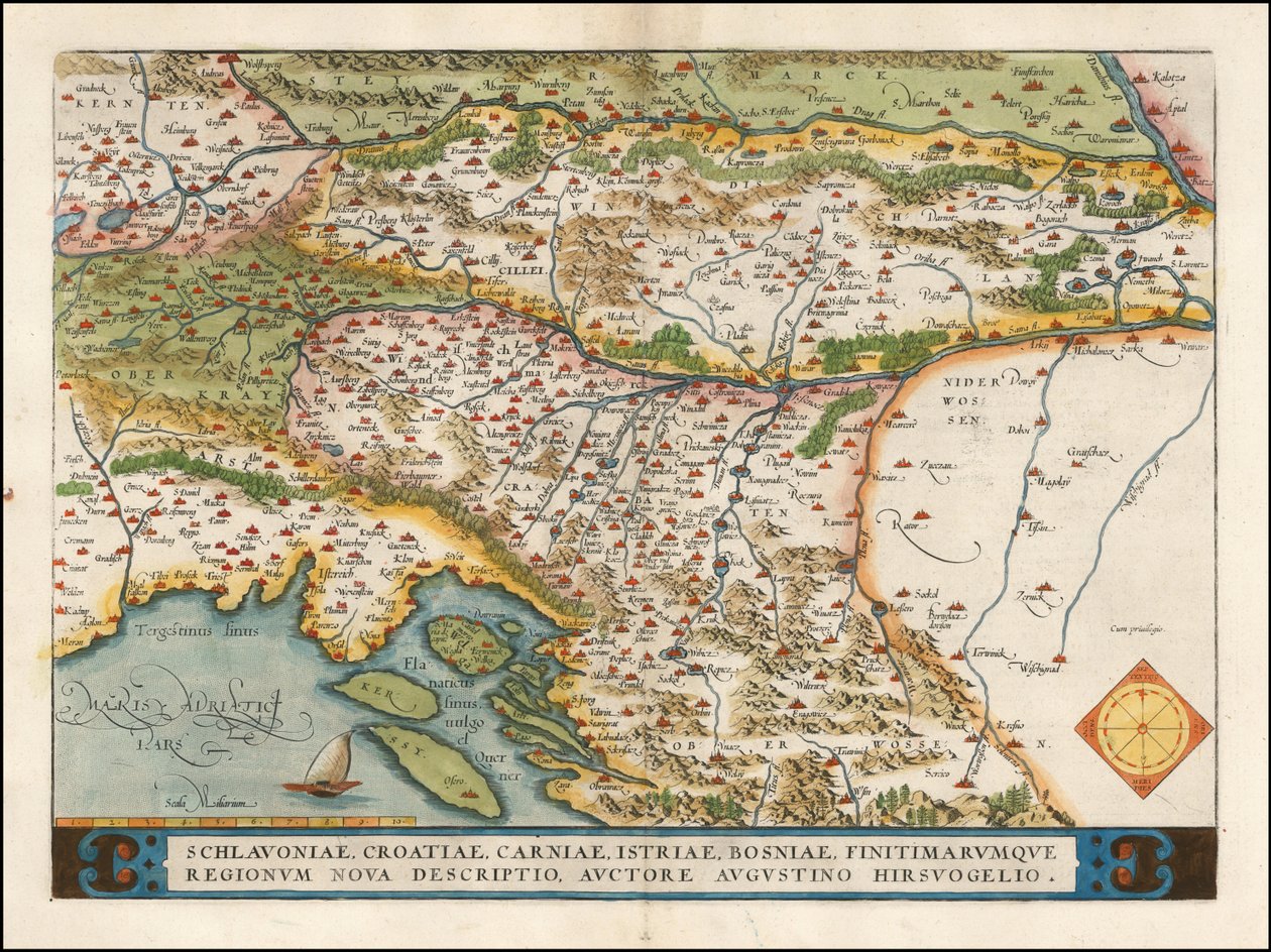 Abraham Ortelius 1574-es Nyugat-Balkán térképe alkotó: Abraham Ortelius