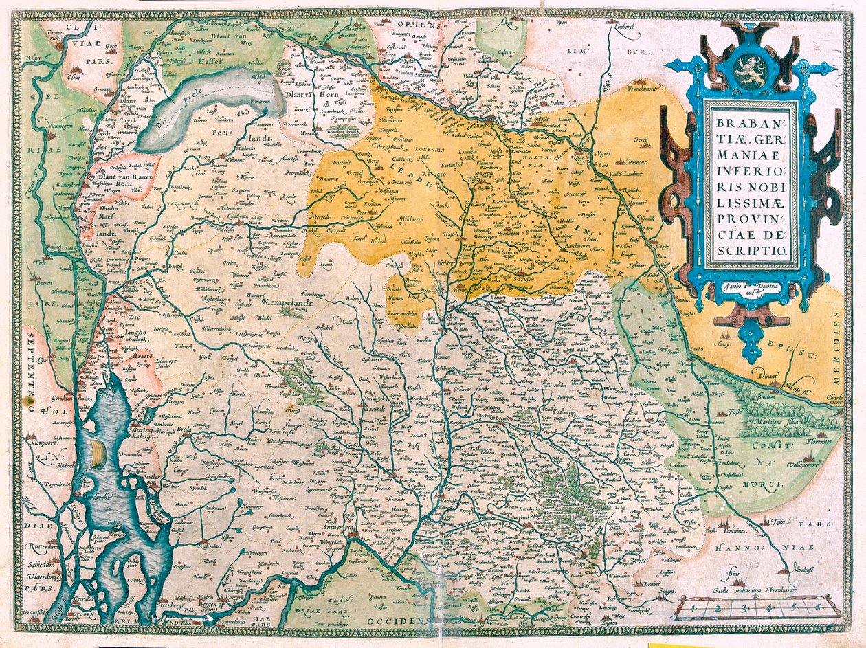 Belgium, Dél-Hollandia alkotó: Abraham Ortelius
