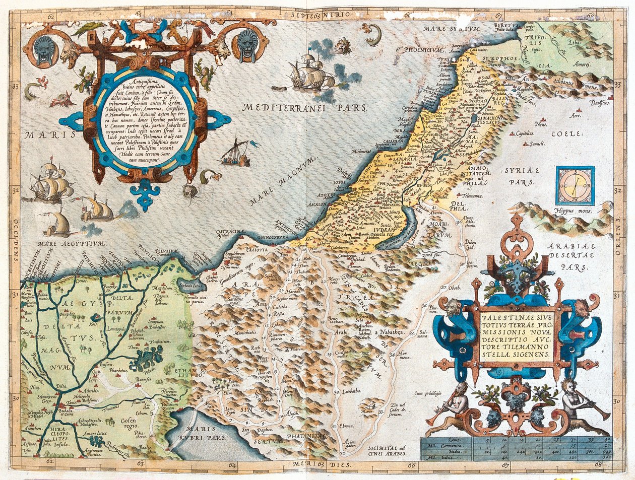 Egyiptom, Izrael, Libanon alkotó: Abraham Ortelius