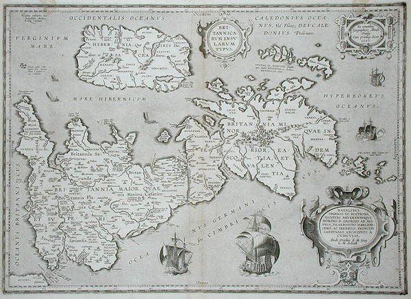 Nagy-Britannia és Írország térképe alkotó: Abraham Ortelius