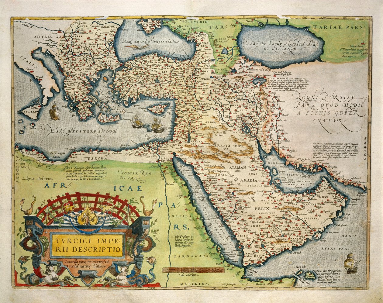 Törökország térképe, Abraham Ortelius, a Világszínházból alkotó: Abraham Ortelius