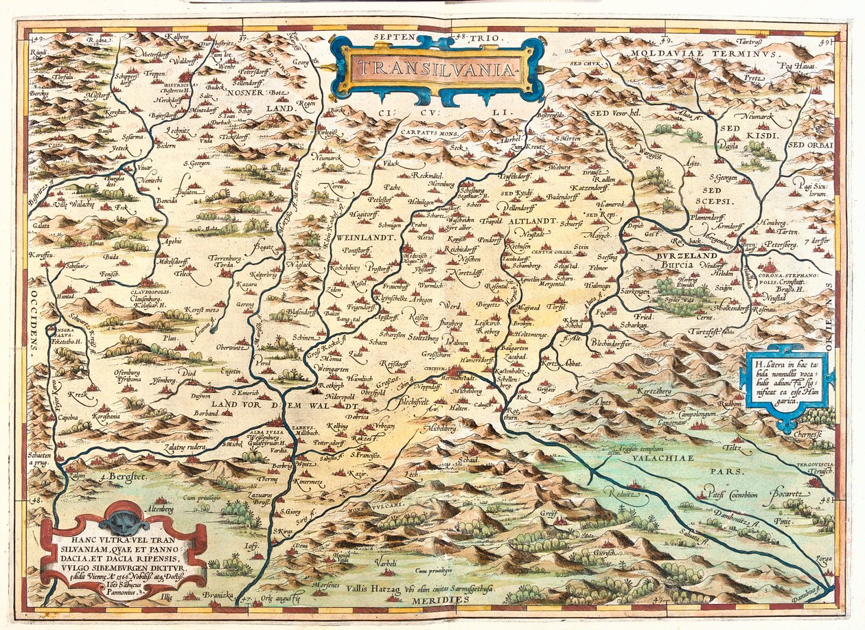 Románia alkotó: Abraham Ortelius