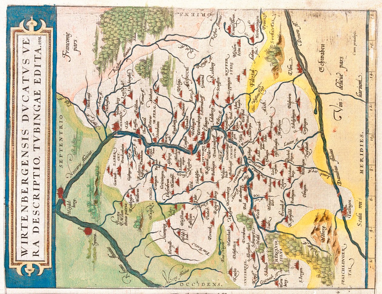 Állam: Baden-Württemberg, Németország alkotó: Abraham Ortelius