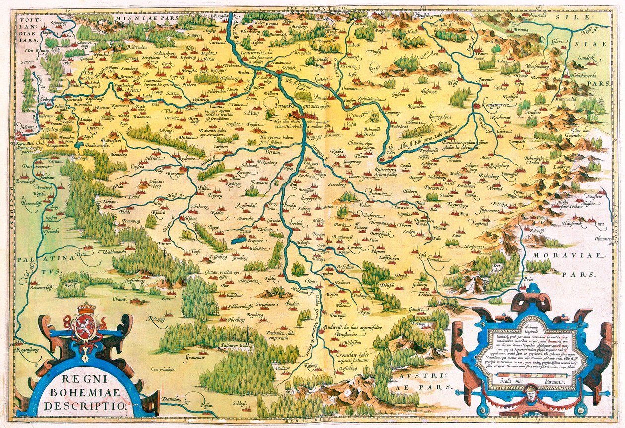 Nyugat-Csehország, Németország (Bajorország, Szászország) alkotó: Abraham Ortelius