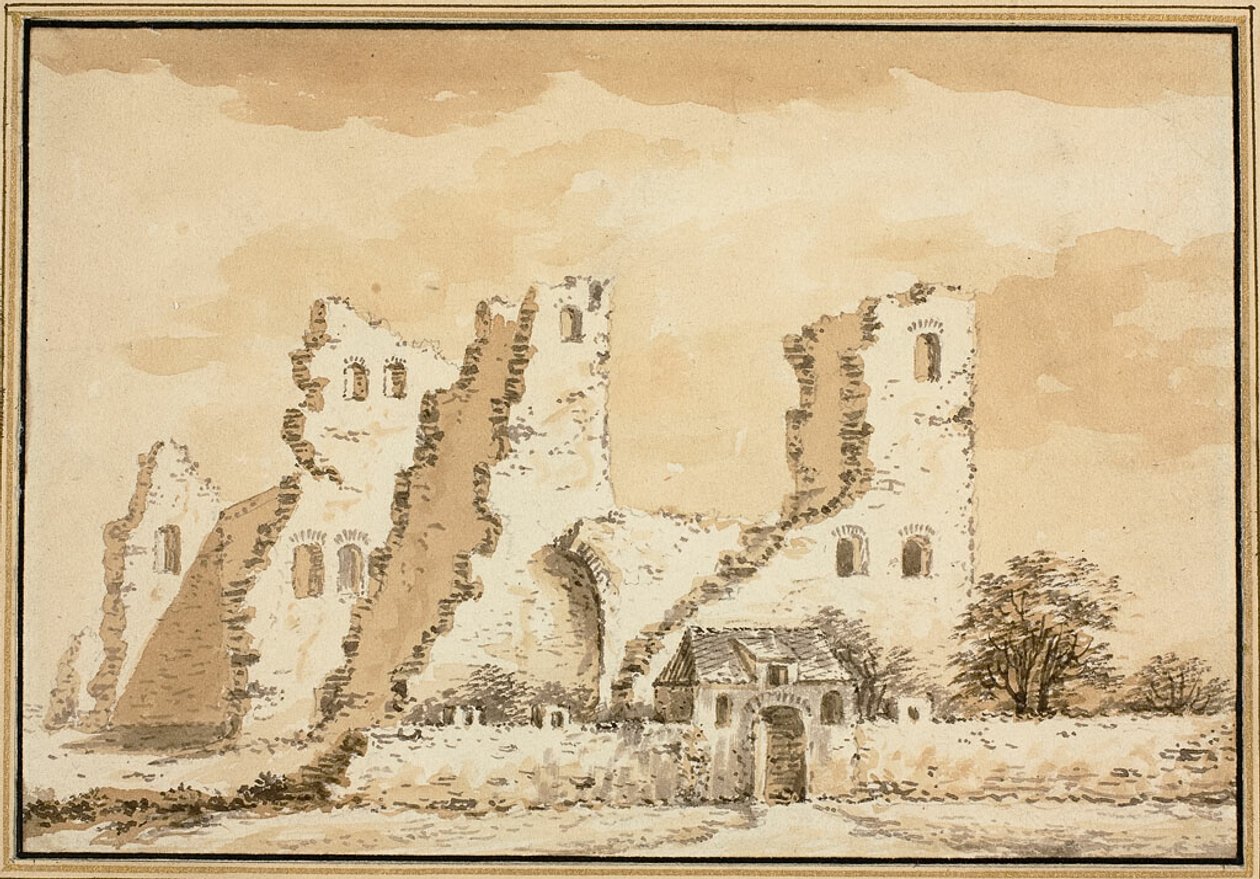 Altena kastély, Delft közelében, 1572-ben lebontották alkotó: Abraham Rademaker