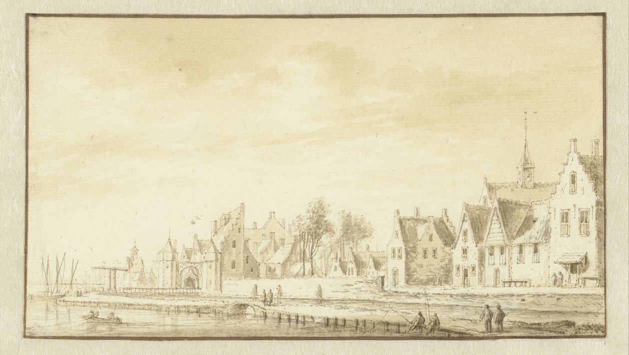 Montfoort látképe alkotó: Abraham Rademaker