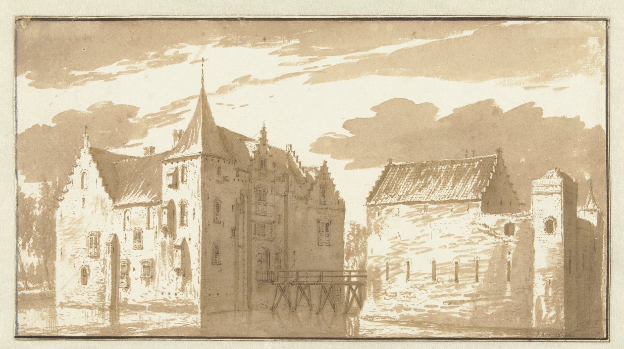 Langerak kastélya alkotó: Abraham Rademaker