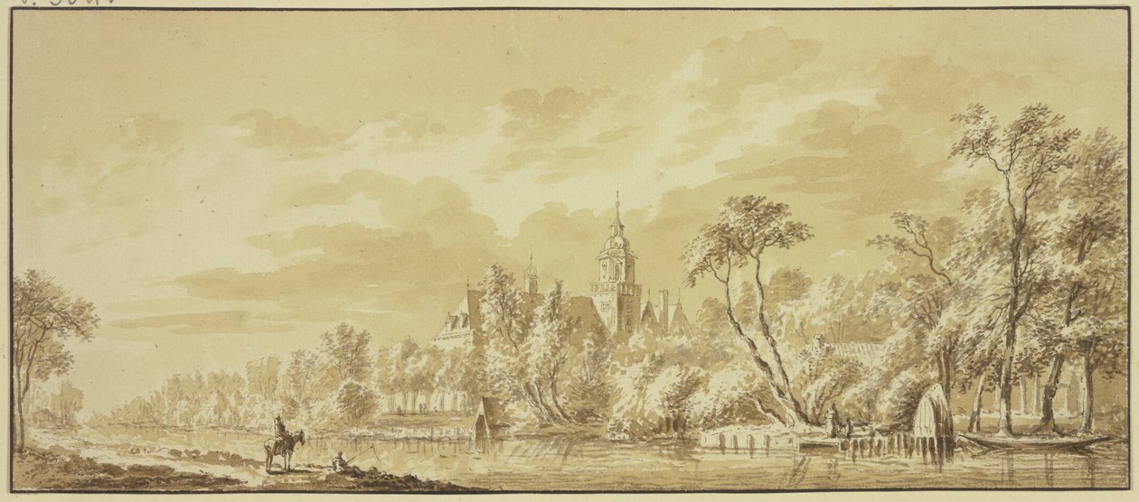 Nijenrode kastély a Vecht folyónál alkotó: Abraham Rademaker