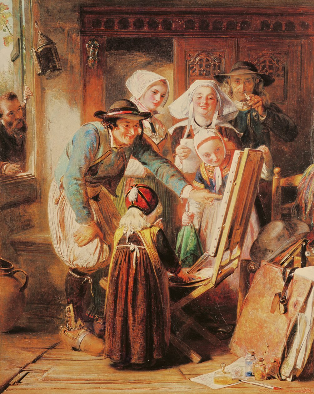 Művészetkritikusok Bretagne-ban, 1860 alkotó: Abraham Solomon