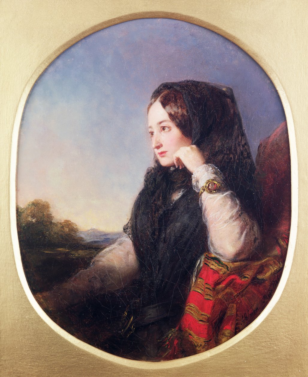 Eugenie grófnő (1826-1920) portréja, 1846 alkotó: Abraham Solomon