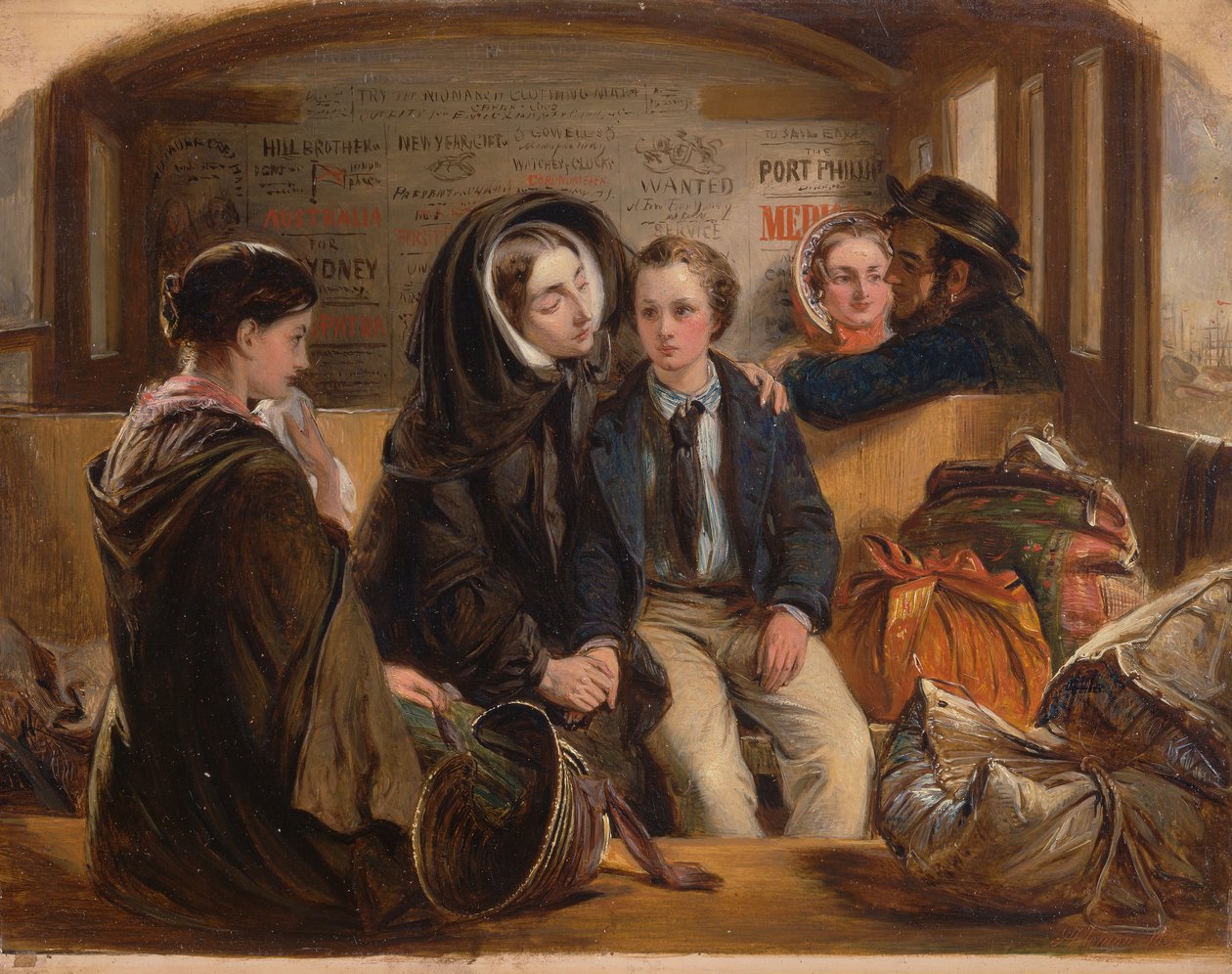 Második osztály - Az elválás. Így válunk bánatban gazdagokká, válunk el szegényekké., 1855. alkotó: Abraham Solomon
