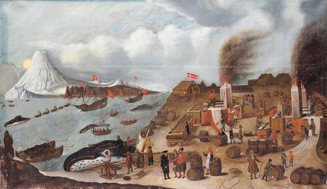 Dán bálnavadászati állomás, 1634 alkotó: Abraham Speeck