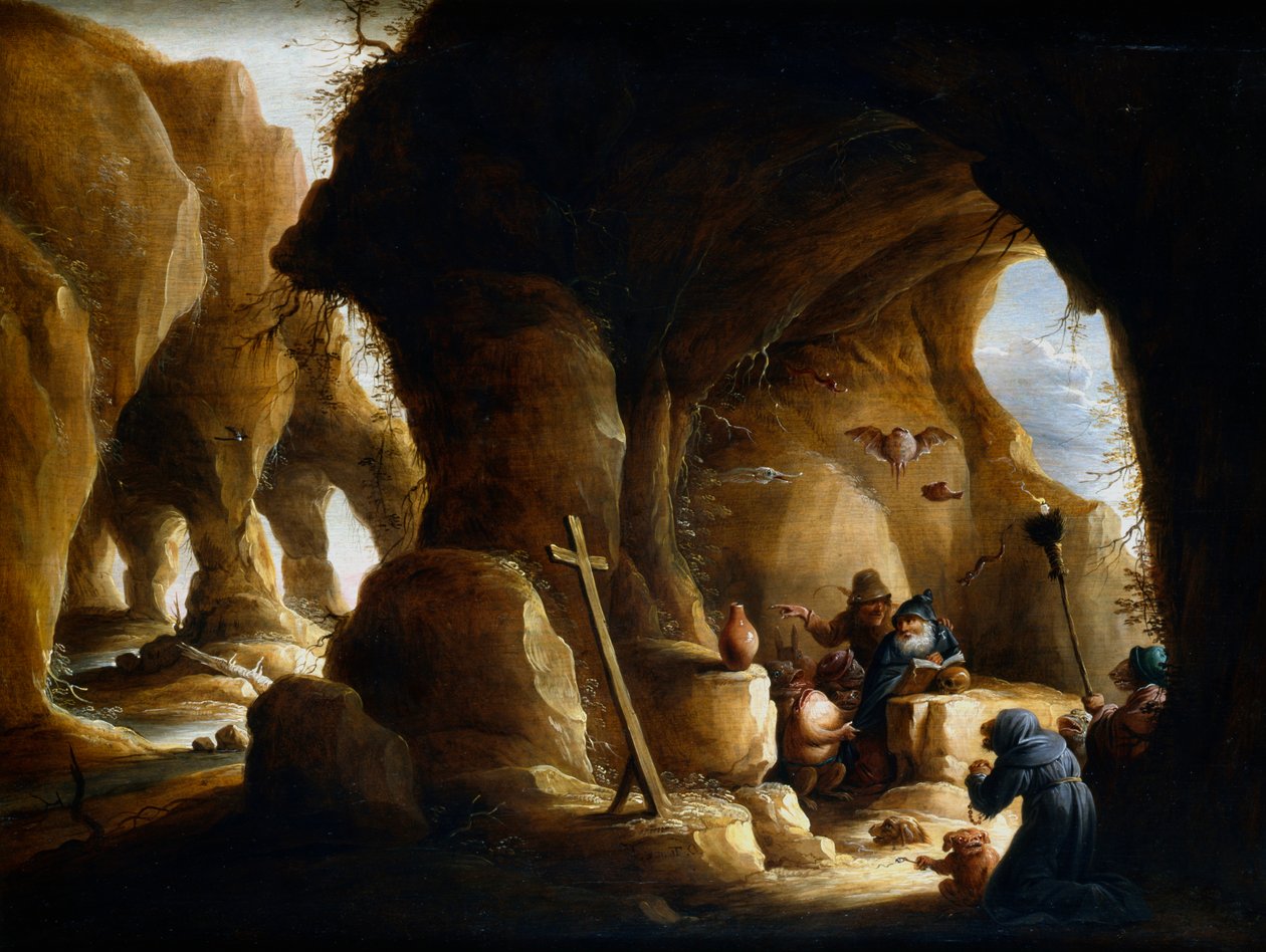 Szent Antal megkísértése, 1649-1670 alkotó: Abraham Teniers