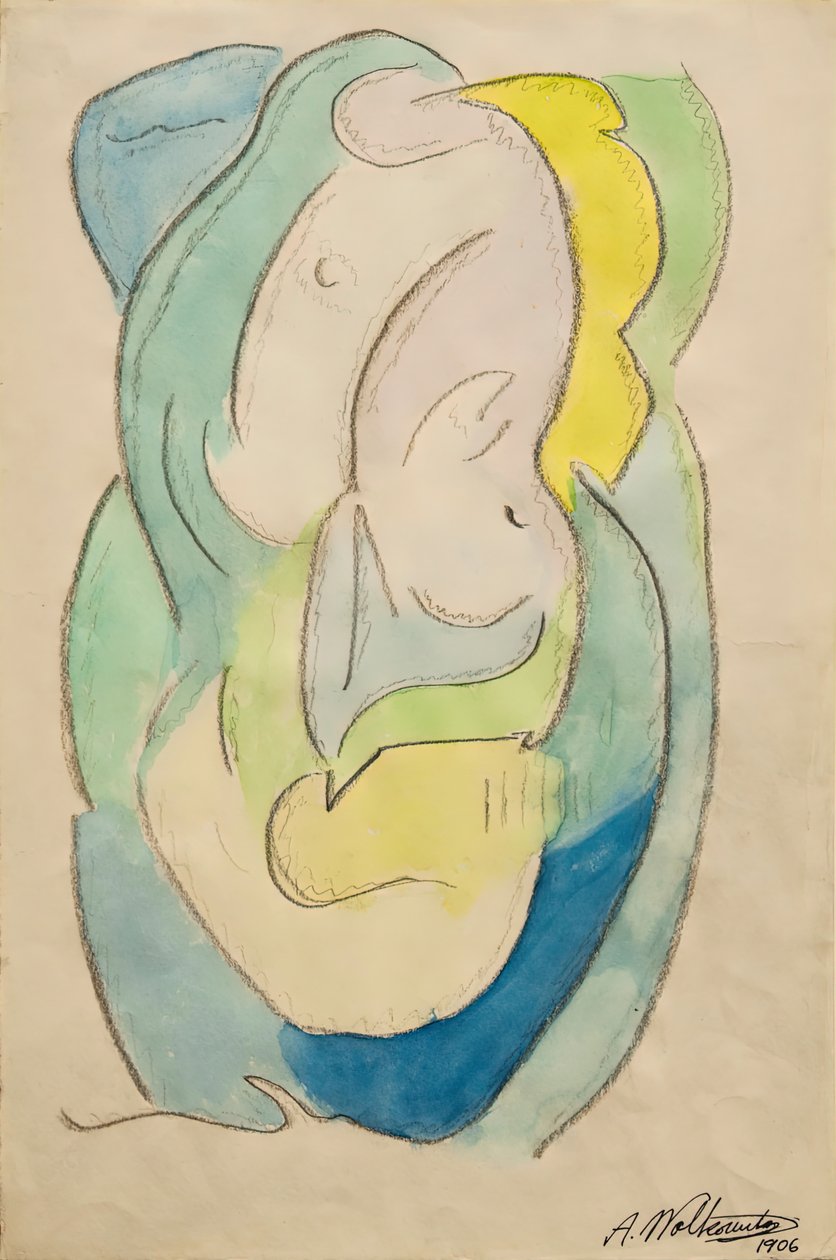 Absztrakció, 1906. alkotó: Abraham Walkowitz