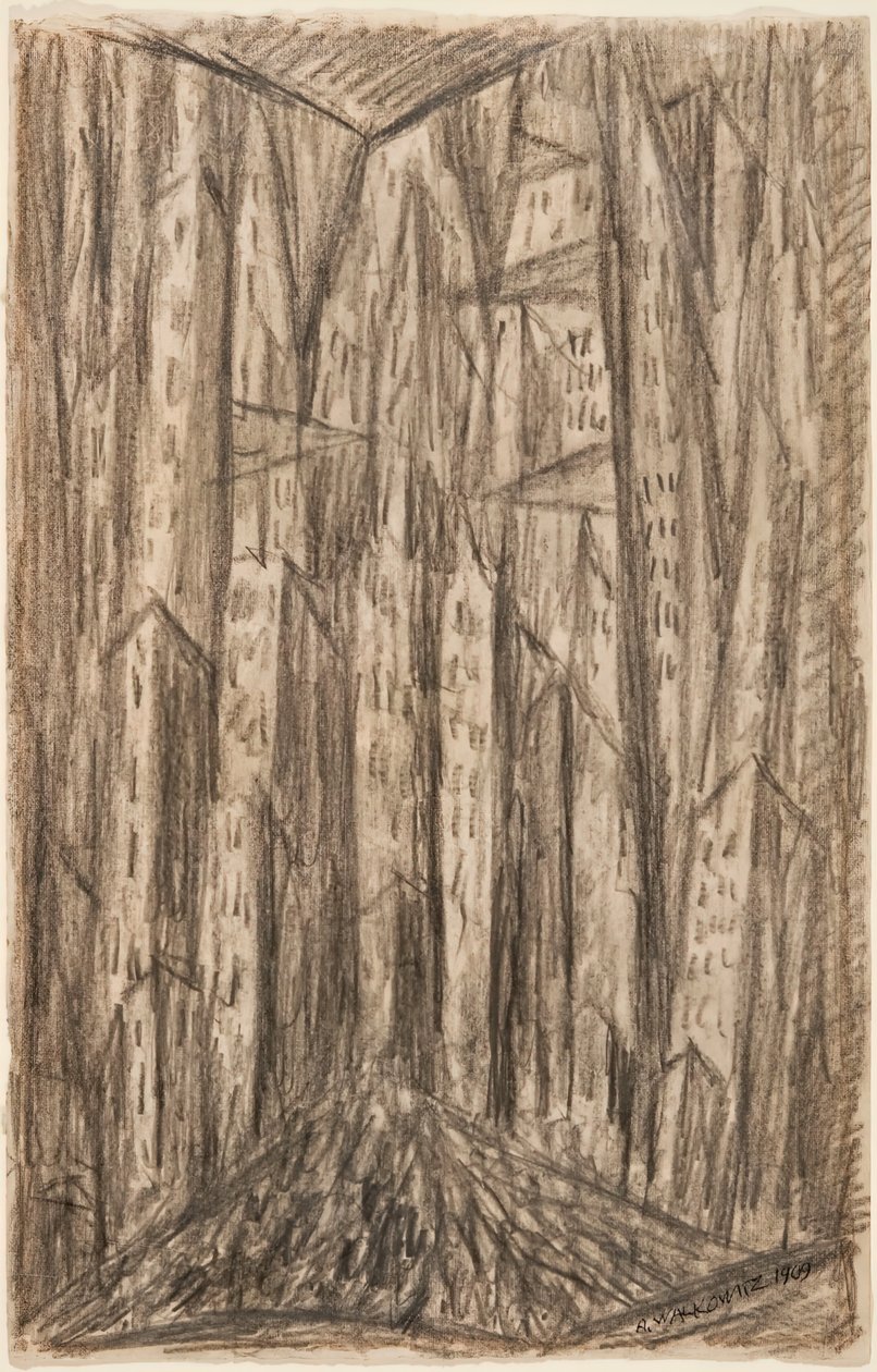 A város, 1909. alkotó: Abraham Walkowitz