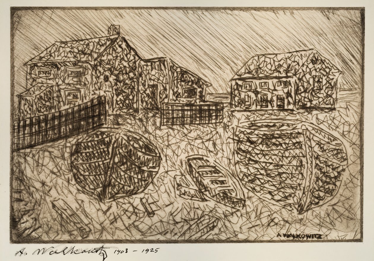 Név nélkül az egyik hat nyomat közül, 1903-1925. alkotó: Abraham Walkowitz